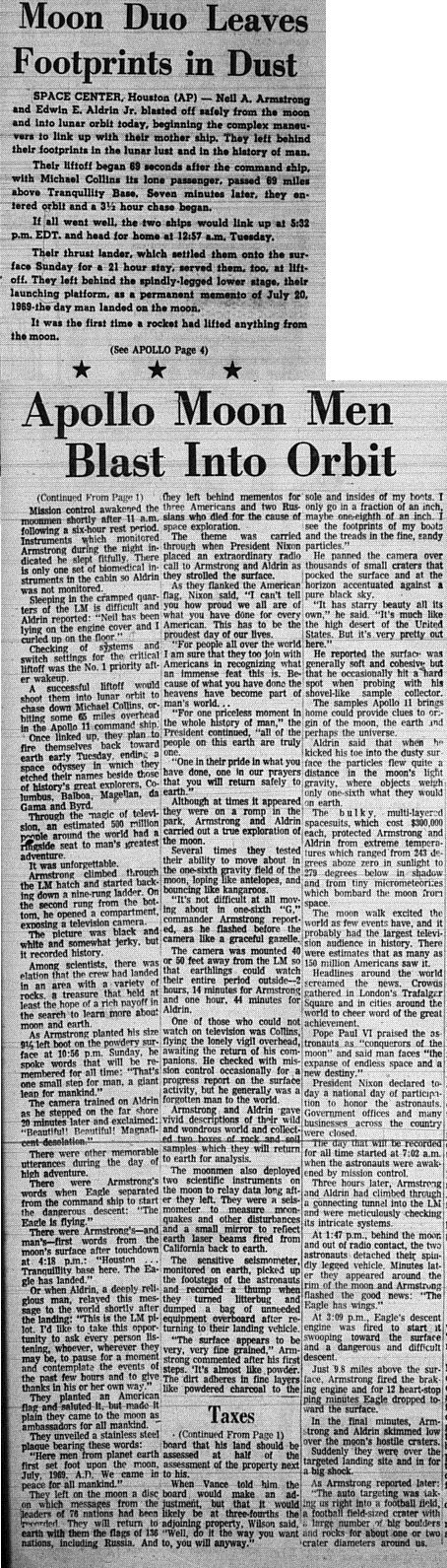 The Eagle Archives: July 21, 1969